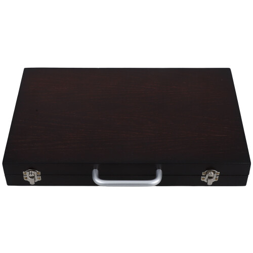 2Pcs Lightweight Walnut Wood Paint Box Artist Tool Storage Case
