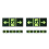 8Pcs Glow in Dark Exit Direction Stickers Durable Acrylic Safety Signs 3