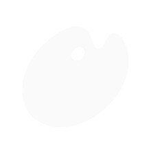 2Pcs Clear Acrylic Painting Palettes White Oval Shape for Color Mixing