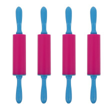 8Pcs ABS Clay Rolling Poles Rosy DIY Tools for Kids Play