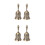 4Pcs Vintage Bell for Restaurant Service and Decoration 7