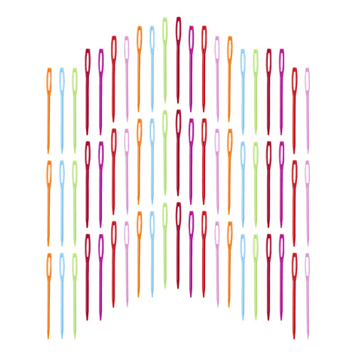 200Pcs Assorted Color Plastic Yarn Knitting Needles for Sewing Crafts 2