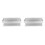 2Pcs Silver Metal Floating Shelf Wall Mounted Bathroom Kitchen Storage 4