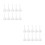 20Pcs White Plastic Soup Ladles Multifunctional Kitchen Serving Spoons 3
