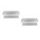 2Pcs Silver Metal Floating Shelf Wall Mounted Bathroom Kitchen Storage 9