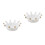 2Pcs Stylish Ceramic Nail Art Cup White Replaceable Manicure Dish 8