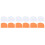 12Pcs Multifunctional Orange Plastic Scraper Cake Icing Smoother Tool 6