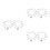 3Pcs Boho Beach Ankles Bracelets Silver Zinc Alloy Seashell Anklets 7