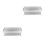 2Pcs Silver Metal Floating Shelf Wall Mounted Bathroom Kitchen Storage 7
