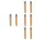 8Pcs Solid Wood File Handles Comfortable Grip for Woodworking and Shop 8