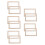 10Pcs Multi-Use Wooden Paper Frames Beige for DIY Papermaking Projects 9