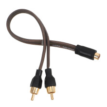 5Pcs Rca Splitter Cable Copper Y Adapter Female to Male for Car Audio