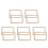 10Pcs Multi-Use Wooden Paper Frames Beige for DIY Papermaking Projects 3