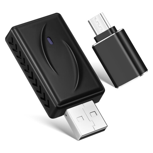 2Sets Car Wireless Streaming Adapter Auto Accessories Plastic Metal