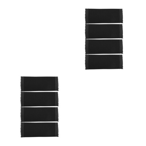 8Pcs Baby Stroller Handle Covers Smooth Durable Black Handle Protector 2
