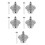 5Pcs Durable Silver Generator Petcock Valve for Car Tools Use 3