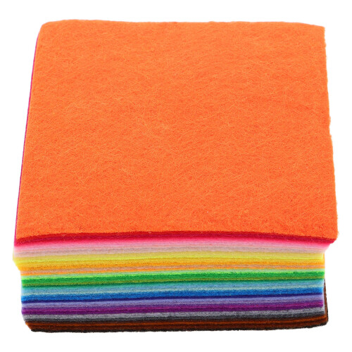 480Pcs Thick Felt Sheets Multicolor Craft Fabric for Kids DIY Projects 1