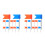 400Pcs Small Colored Flag Push Pins Cork Board Map Marking 9