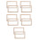 10Pcs Multi-Use Wooden Paper Frames Beige for DIY Papermaking Projects 8