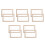 10Pcs Multi-Use Wooden Paper Frames Beige for DIY Papermaking Projects 6