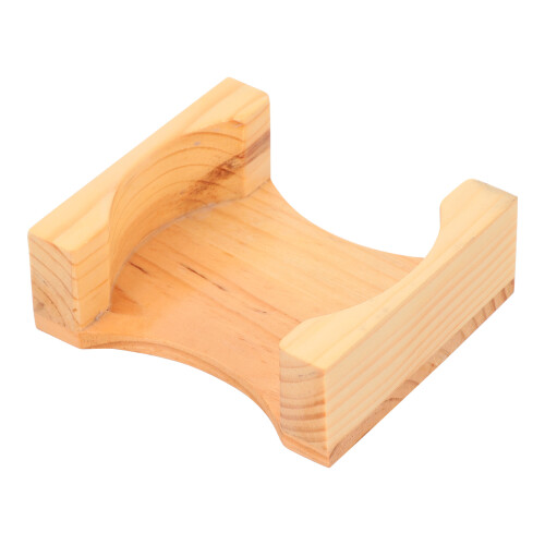 2Pcs Portable Chocolate Bamboo Coaster Holder Mat Organizer 1
