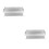 2Pcs Silver Metal Floating Shelf Wall Mounted Bathroom Kitchen Storage 8