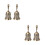 4Pcs Vintage Bell for Restaurant Service and Decoration 6