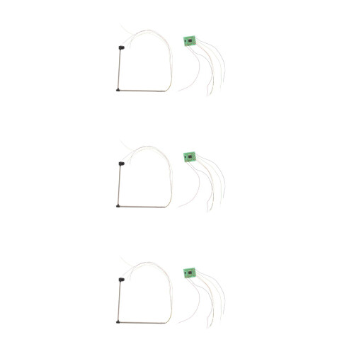 3Sets Miniature LED Train Signal Light Model for Railway Layout Decor 2