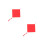 2Pcs Red Blank Xuan Paper Fu Character Writing Sheets for Calligraphy 7