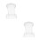 2Pcs Transparent Plastic Memorial Tablets for Graveside and Home Decor 5