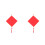 2Pcs Red Blank Xuan Paper Fu Character Writing Sheets for Calligraphy 8