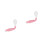 2Pcs Pink Bendable Silicone Spoon Kids Feeding Tableware Safe Design 2