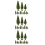 36Pcs Realistic Green Plastic Pine Trees for Model Train Scenery 3