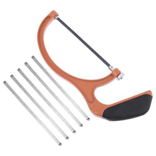4Sets Children Woodworking Mini Hacksaw Easy Replace Orange