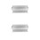 2Pcs Silver Metal Floating Shelf Wall Mounted Bathroom Kitchen Storage 10