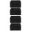 4Pcs Professional Black Activated Carbon Aquarium Filter Cubes 7