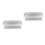 2Pcs Silver Metal Floating Shelf Wall Mounted Bathroom Kitchen Storage 5