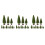 36Pcs Realistic Green Plastic Pine Trees for Model Train Scenery 8