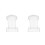 2Pcs Transparent Plastic Memorial Tablets for Graveside and Home Decor 6