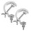 10Pcs Silver Aluminum Stage Lamp Clamps Durable Truss Light Hooks 2