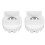 2Pcs White Plastic Pipe Connector Flexible Rain Gutter Adapter 4