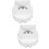 2Pcs White Plastic Pipe Connector Flexible Rain Gutter Adapter 9