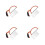 4Sets Children Woodworking Mini Hacksaw Easy Replace Orange 8