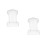 2Pcs Transparent Plastic Memorial Tablets for Graveside and Home Decor 10
