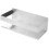 2Pcs Silver Metal Floating Shelf Wall Mounted Bathroom Kitchen Storage 2