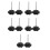 5Sets Universal Drive Walker Replacement Knobs with Stable Rubber Pad 5