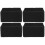 4Pcs Professional Black Activated Carbon Aquarium Filter Cubes 4