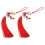 4Pièces Décoration Rétroviseur Rouge Dragon Style Chinois 1