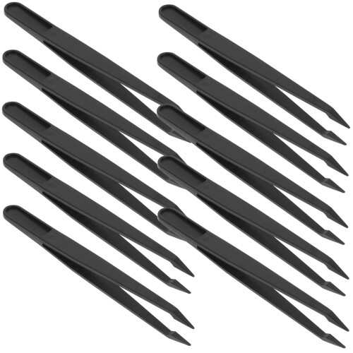 20Pièces Pincettes Noires Précises Pour Bricolage