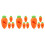 12Pièces Accessoire Couvercle Pot Silicone Orange Réhausseur 7